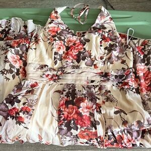 Floral Halter Dress